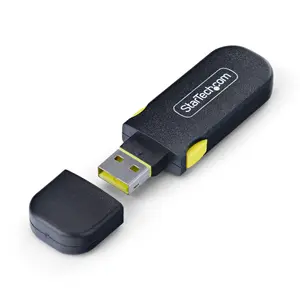 StarTech USB-A Port Blocker Key with 4 Latching Dust Cover Plugs