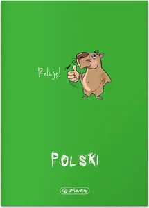 Herlitz A5 Notebook, 60 Sheets, Lined, Eco PP Cover, Polish Language Edition, 5-Pack