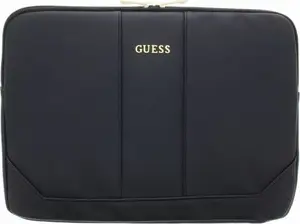 GUESS Saffiano klēpjdatora soma 13 collu ierīcēm, melna