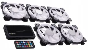Gelid AMBER 8 Pro Bundle RF-RGB-MP-02 ARGB Case Fan Set