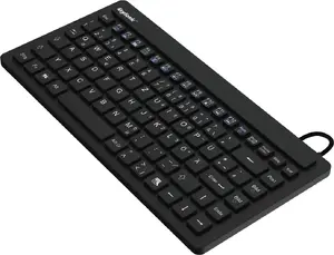 KeySonic KSK-3230IN Industrial Mini Keyboard, USB, QWERTY, US English, Black