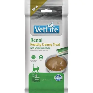 Лакомство для кошек Farmina Vet Life Renal Creamy с курицей и тунцом 60 г