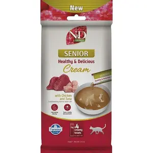 Farmina N&D Quinoa Senior Cat Cream with Chicken and Tuna 60g