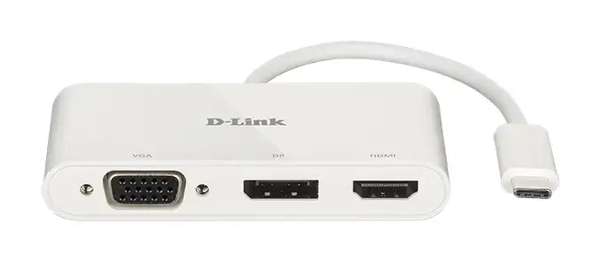 D-Link DUB-V310 3-in-1 USB-C to HDMI/VGA/DisplayPort Adapter Photo 2