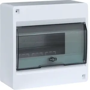 Hager VD108TP Surface-Mounted Electrical Enclosure IP40, 1x8 Modules