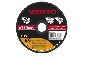 Verto Tarcza tnąca do metalu 115x1.5x22.2mm - 61H401