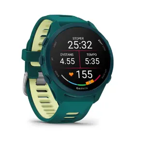 Garmin Forerunner 170 Music GPS viedpulkstenis skriešanai, tirkīza zaļš