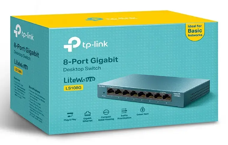Неуправляемый гигабитный коммутатор TP-Link LS108G Photo 4