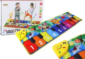 LEANToys muzikālais deju paklājiņš ar dzīvnieku skaņām un taustiņiem