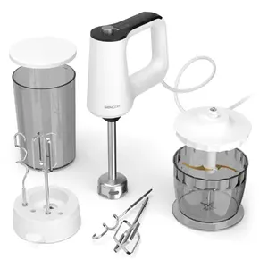 Многофункциональный ручной миксер Sencor SHM7950WH, 800 Вт, 6 скоростей, с насадкой-измельчителем