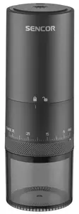 Аккумуляторная кофемолка Sencor SCG4000BK с керамическими жерновами и 38 настройками помола
