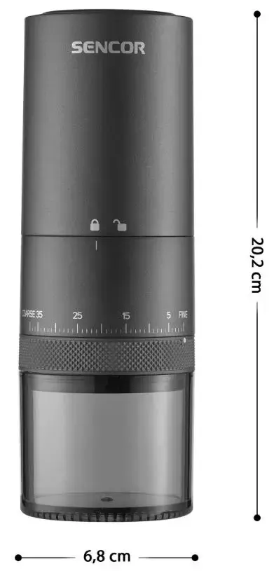Аккумуляторная кофемолка Sencor SCG4000BK Photo 2