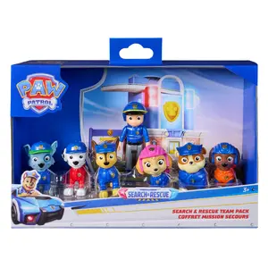 PAW Patrol Search & Rescue rotaļu komplekts ar 7 kolekcionējamām figūriņām, ieskaitot Raideru un 6 kucēnus