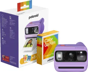 Polaroid Go Gen 3 momentfotoaparāts, violets, ar 8 fotogrāfiju filmu komplektu