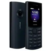 Nokia 110 4G (2024) Mobile Phone, Midnight Blue, Series 30+, 320 x 240 Display, FM Radio, Bluetooth, IP54