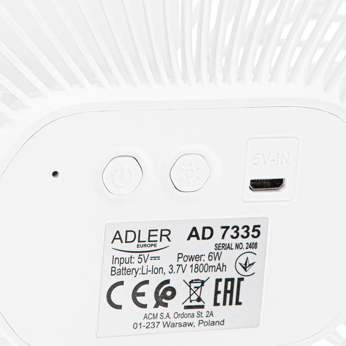 Настольный вентилятор Adler AD 7335 с клипсой Photo 5