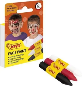 JOVI sejas krāsošanas zīmuļu komplekts Scary, 3 gab.