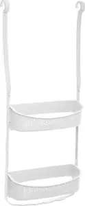 5five Flex Shower Basket White Bathroom Shelf