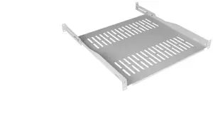 Digitus Adjustable Rack Shelf 19 inch 1U 450mm to 550mm Grey