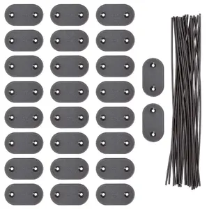 Springos Mounting Kit for Cover Mats, 26 Pieces, Taupe