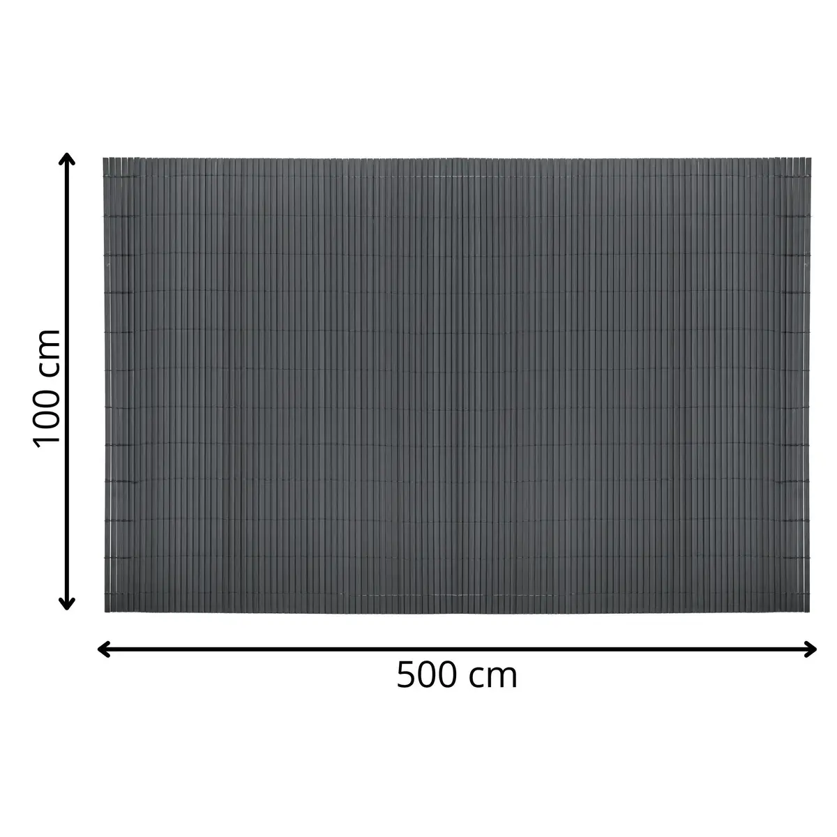 Маскировочный экран Springos ПВХ 500x100 см темно-серый Photo 10