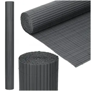 Балконное ограждение Springos PVC маскировочный мат 500 x 180 см темно-серый