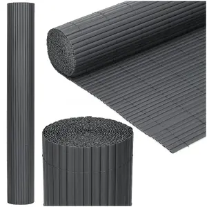Балконный экран Springos из ПВХ 500x120 см темно-серый