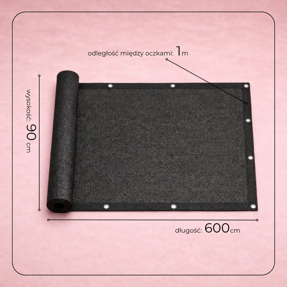 Springos BN1033 Balcony Privacy Screen 0.9 x 6 m Photo 10