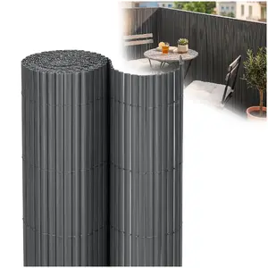 Маскировочный экран для балкона и террасы Springos ПВХ 300x100 см темно-серый