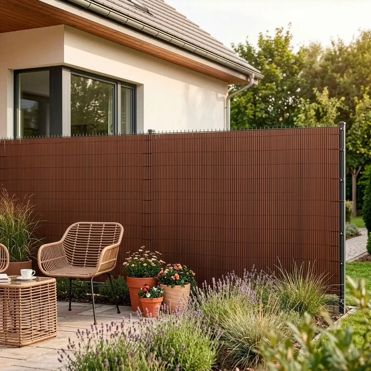 Защитный экран для балкона Springos PVC 500x120 см Photo 9