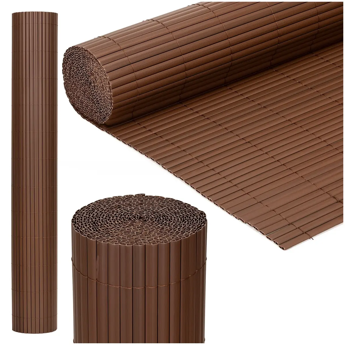 Защитный экран для балкона Springos 400x100 см - коричневый Photo 3