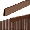 Springos PVC Masking Cover Profile 100 cm, Brown Photo 3