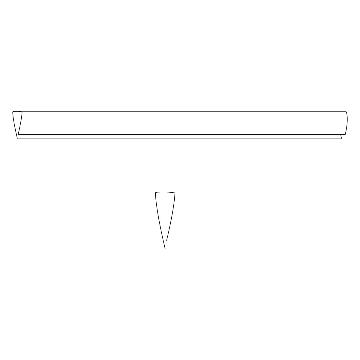 Springos PVC Masking Cover Profile 100 cm, Brown Photo 6