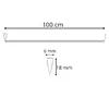 Springos PVC Masking Cover Profile 100 cm, Brown Photo 10