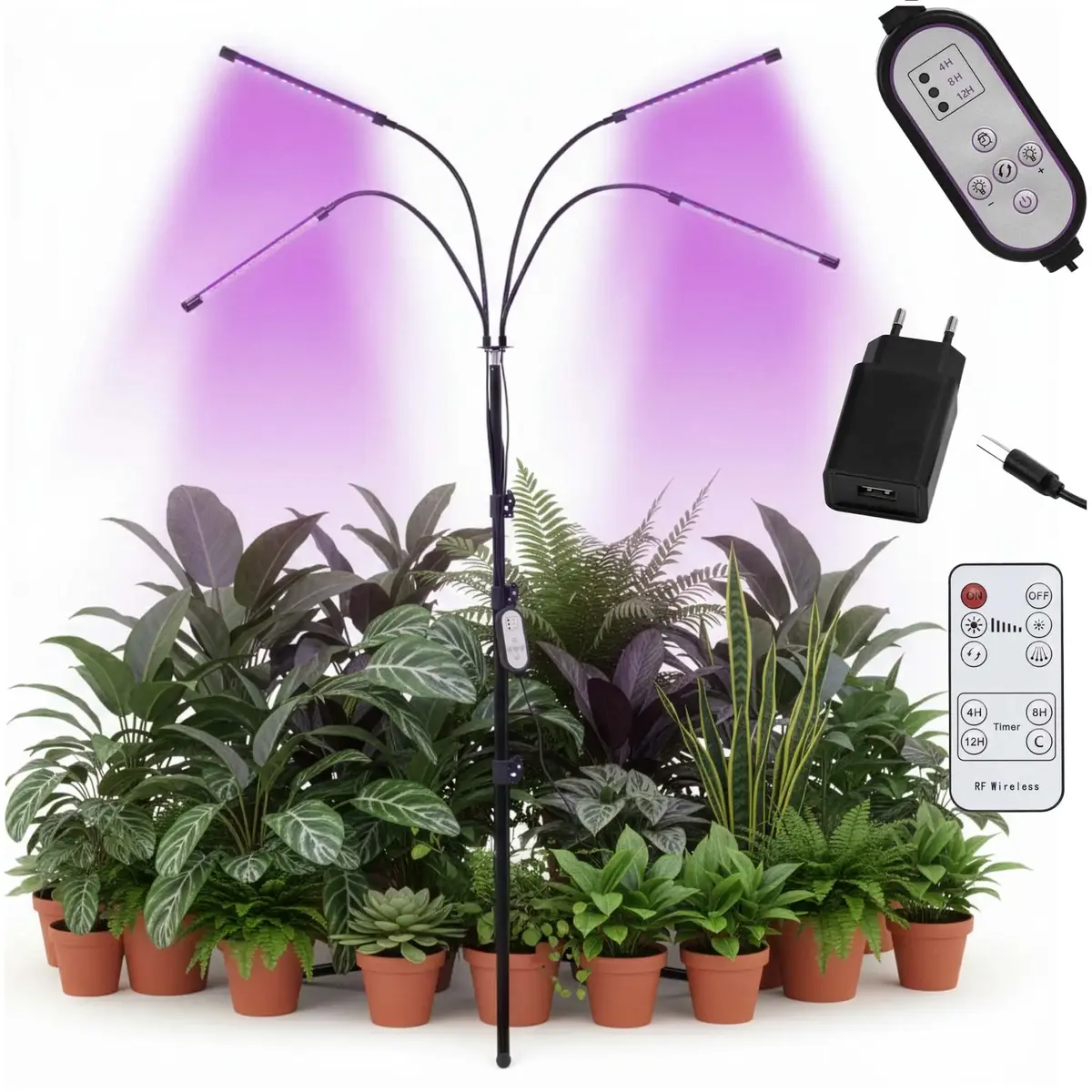 Springos GA0223 LED augu lampa | 12W augu apgaismojums Photo 2