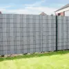 Springos Fence Tape 4.75 cm x 50 m, 450 g/m² - Light Grey Photo 6