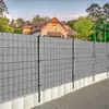 Springos Fence Tape 4.75 cm x 50 m, 450 g/m² - Light Grey Photo 8