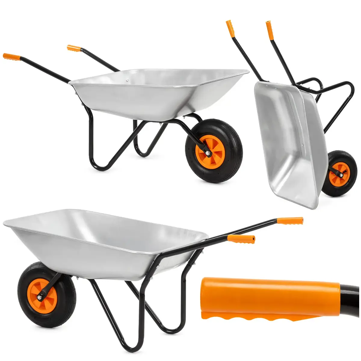 Springos GA0256 Garden Wheelbarrow 65 L Photo 4