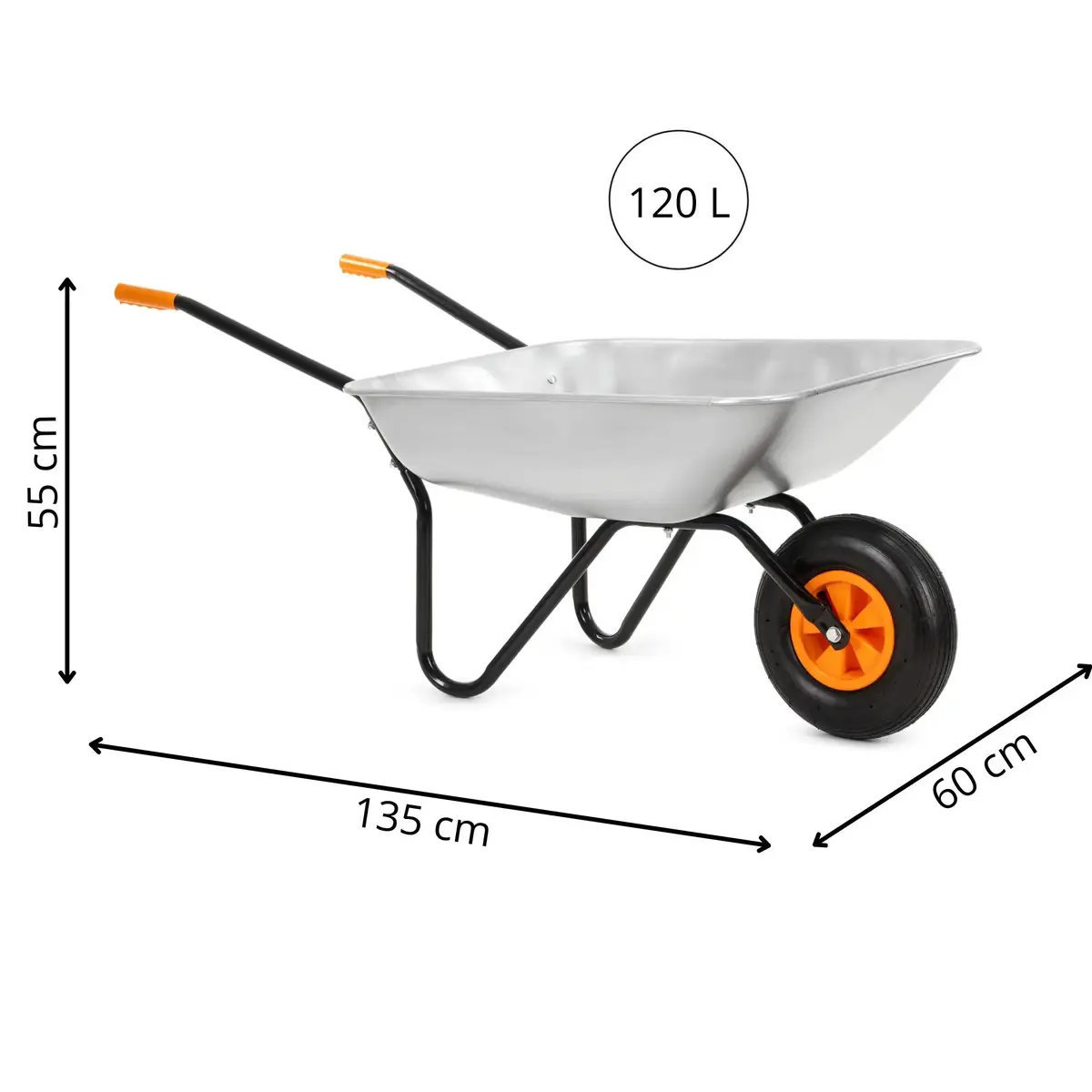 Springos GA0256 Garden Wheelbarrow 65 L Photo 10