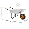 Springos GA0256 Garden Wheelbarrow 65 L Photo 10