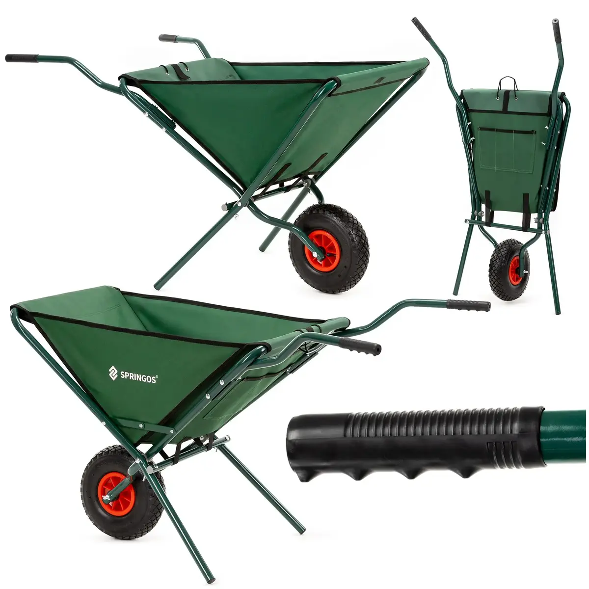 Springos GA0258 Foldable Garden Wheelbarrow Photo 4