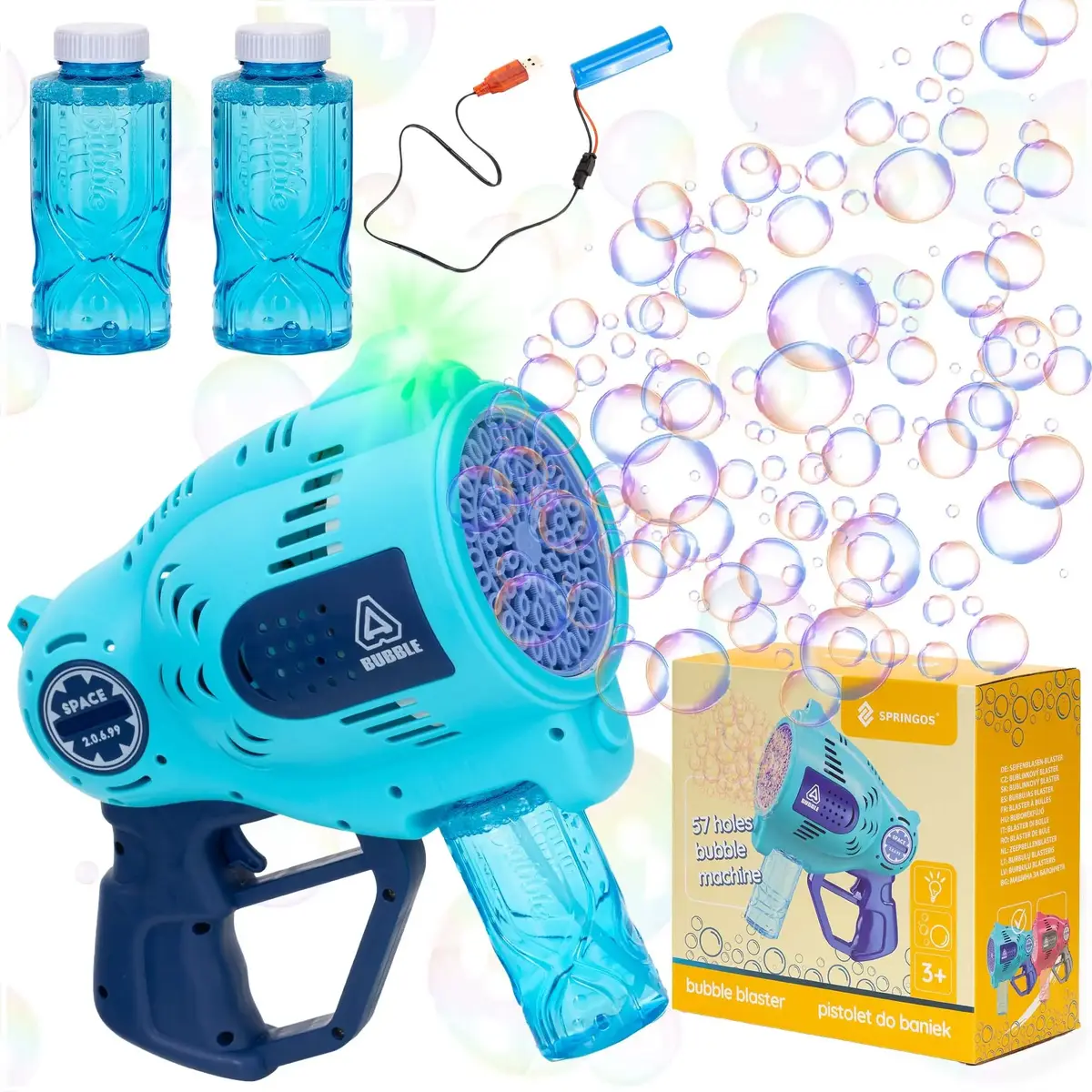 Springos KG0064 Bubble Gun with LED Photo 3