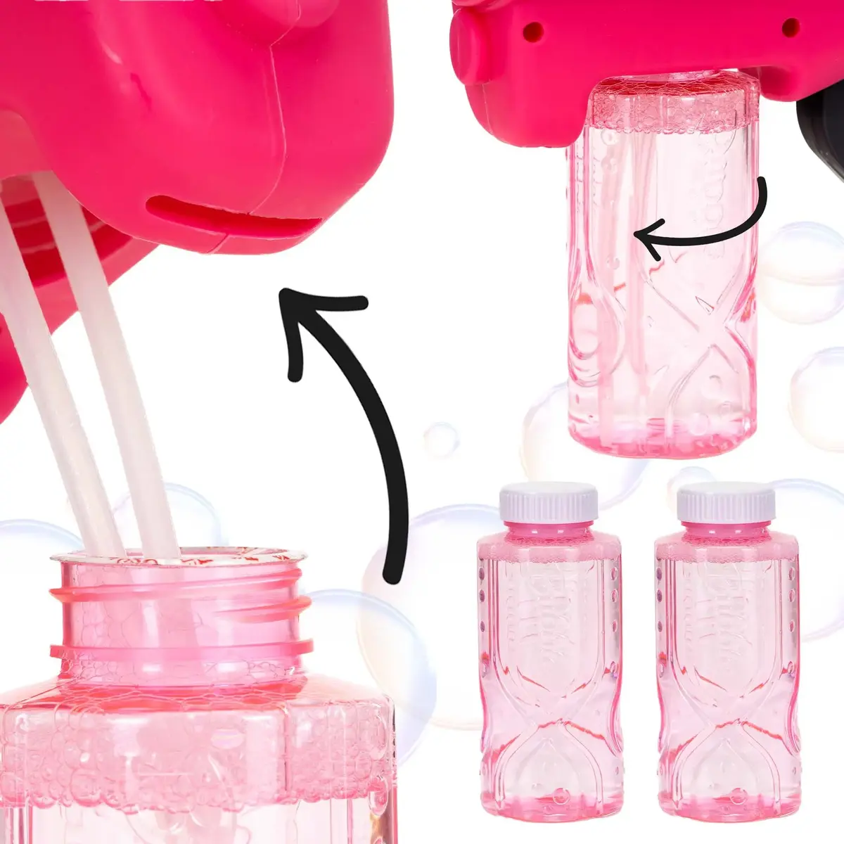 Springos KG0065 Bubble Gun - Rechargeable LED Bubble Toy Photo 8