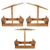 Деревянная песочница Springos SB120RSET с крышей 120x120 см Photo 6