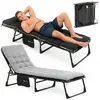 Springos CS0190 Folding Camping Bed - Black Photo 2