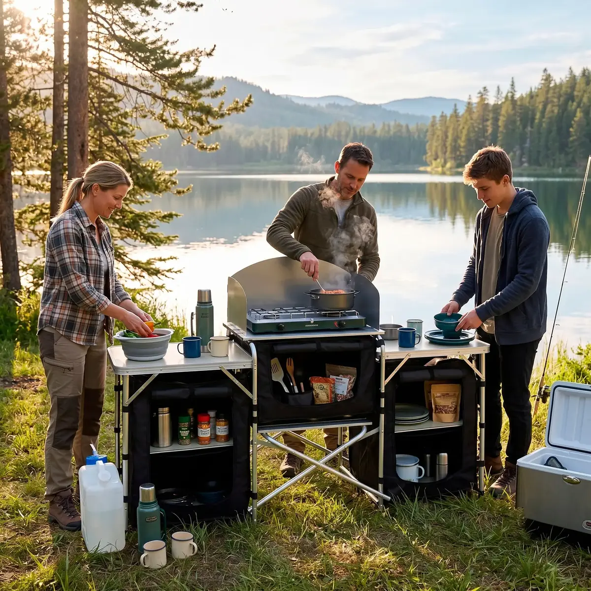 Springos CS0181 Portable BBQ Table Photo 4