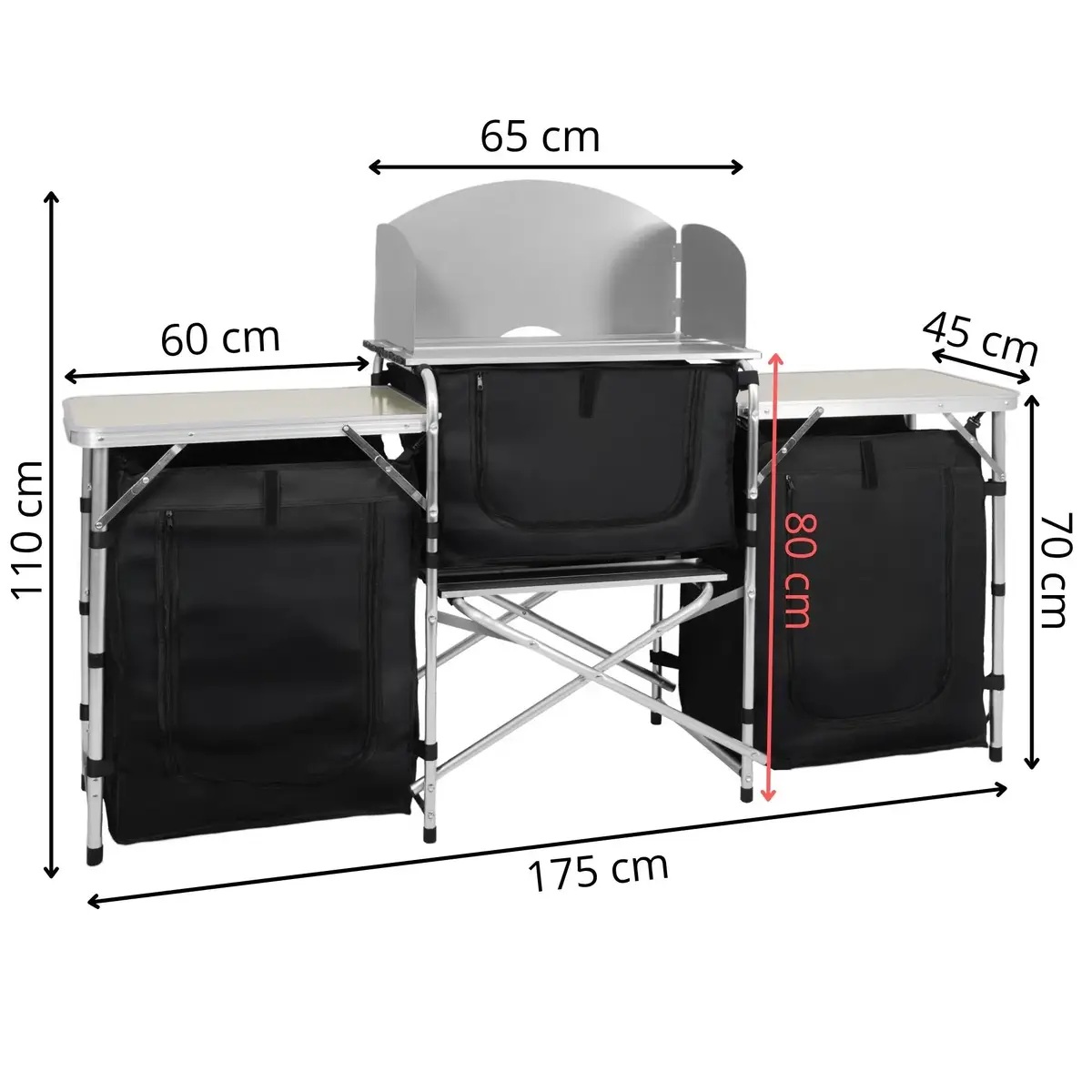 Springos CS0181 Portable BBQ Table Photo 10