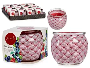Acorde Red Berries aromātiskā svece stikla traukā