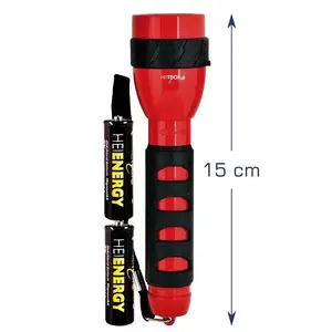 Heitech 5 LED kabatas lukturis, sarkans
