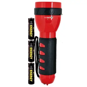 Heitech 9 LED kabatas lukturis, sarkans, darbojas ar baterijām